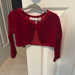 Classic red felt toddler sweater size 2T